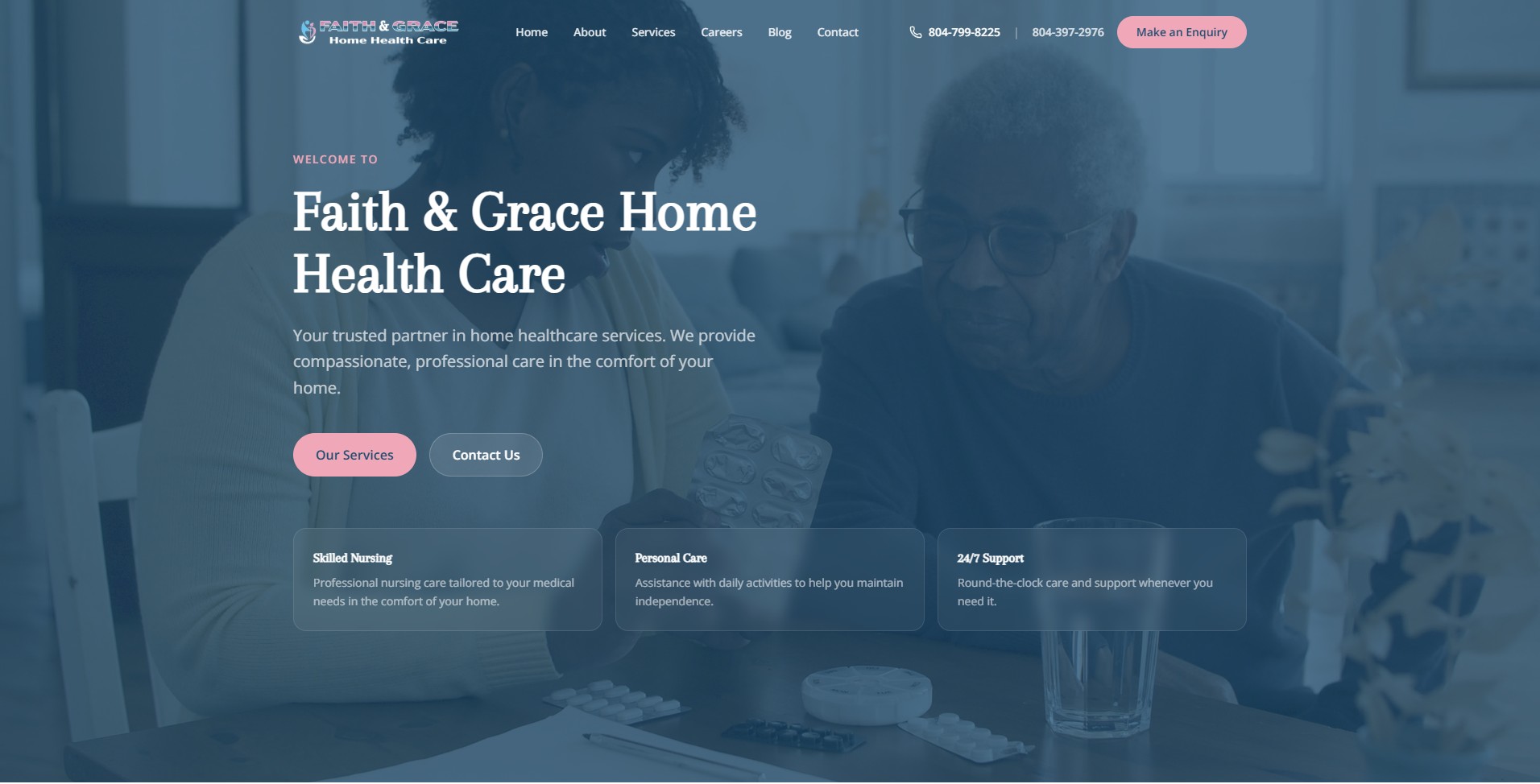  Faith & Grace Home Health Care — Website Redesign & Development